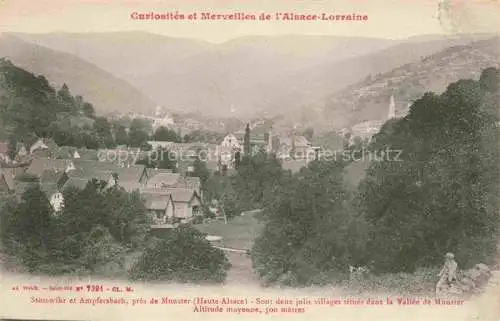 AK / Ansichtskarte  Stosswihr Stossweiler Munster Alsace 68 Haut Rhin et Ampfersbach Panorama