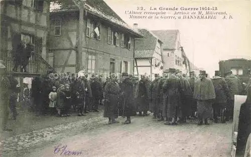 AK / Ansichtskarte  DANNEMARIE  Dammerkirch Alsace 68 Haut-Rhin Arrive de M Millerand Ministre de la Guerre a Dannemarie