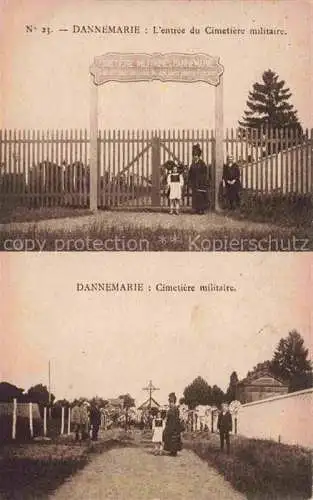 AK / Ansichtskarte  DANNEMARIE  Dammerkirch Alsace 68 Haut-Rhin Entree du Cimetiere militaire