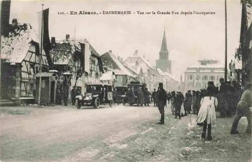 AK / Ansichtskarte  DANNEMARIE  Dammerkirch Alsace 68 Haut-Rhin Vue sur la Grande Rue depuis l'occupation