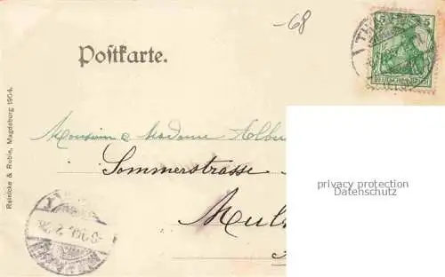 AK / Ansichtskarte  Thann  68 Haut-Rhin Rheinvorstadt mit Kaiserlichem Postamt