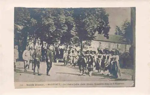 AK / Ansichtskarte  Masevaux Masmuenster 68 Haut-Rhin En General Joffre visite d'Alsace Grandiose recepcion a Masevaux