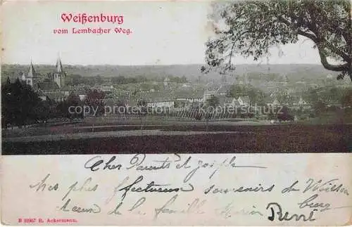 AK / Ansichtskarte  Weissenburg Elsass Wissembourg 67 Alsace Blick vom Lembacher Weg