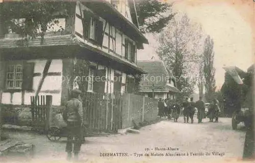 AK / Ansichtskarte  Diefmatten Type de Maison Alsacienne a l'entree du Village