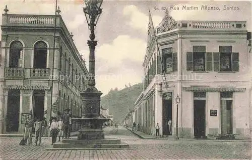 AK / Ansichtskarte  Santos Sao Paulo Brazil Rua Martim Affonso