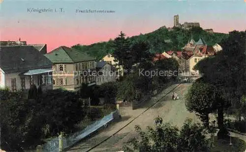 AK / Ansichtskarte  Goldfensterkarte Nr. 1911 Koenigstein i. T. Frankfurterstrasse