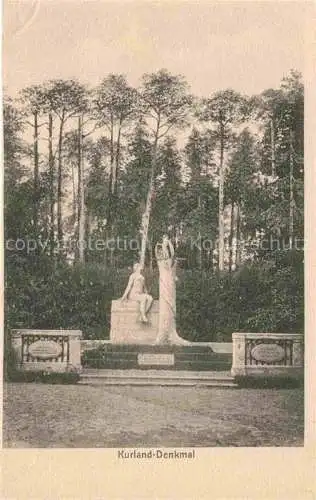 AK / Ansichtskarte  RIGA Latvia Kurland-Denkmal