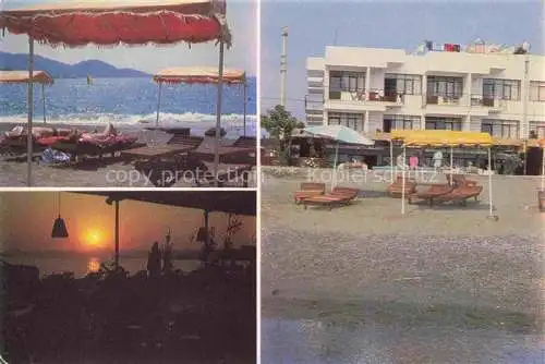 AK / Ansichtskarte  Fethiye Mugla TK Strand Sonnenuntergang am Meer Hotel