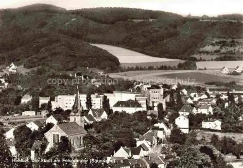 AK / Ansichtskarte  Hemer Panorama Stadt am Felsenmeer