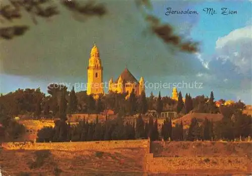 AK / Ansichtskarte  Jerusalem  Yerushalayim Israel Sunset on Mont Zion