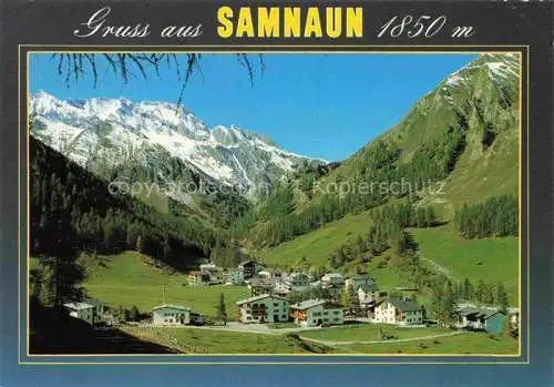 AK / Ansichtskarte  Samnaun Dorf GR Panorama Unterengadin