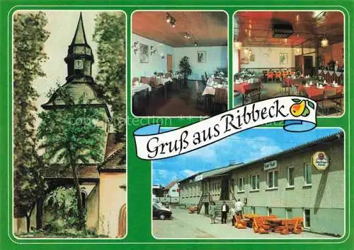 AK / Ansichtskarte  Ribbeck Nauen Fontane-Gaststaette Gastraum