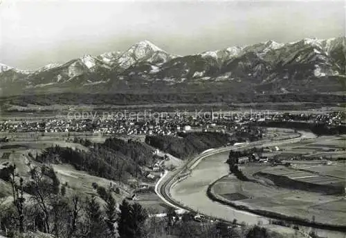 AK / Ansichtskarte  VILLACH Kaernten AT Panorama Blick gegen Karawanken