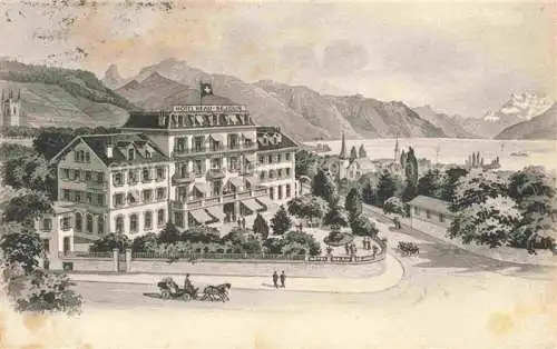 AK / Ansichtskarte  VEVEY VD Hotel Beau Sejour