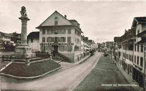 AK / Ansichtskarte  Sempach LU mit Nationaldenkmal