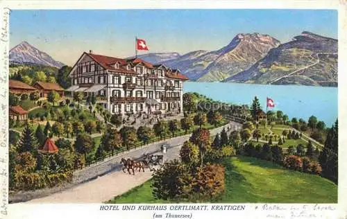 AK / Ansichtskarte  Krattigen Frutigen Thunersee BE Hotel und Kurhaus Oertlimatt