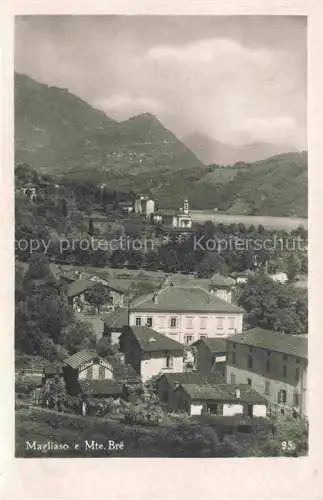 AK / Ansichtskarte  Magliaso Lugano TI e Monte Bre