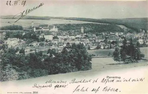 AK / Ansichtskarte  Porrentruy JU Panorama