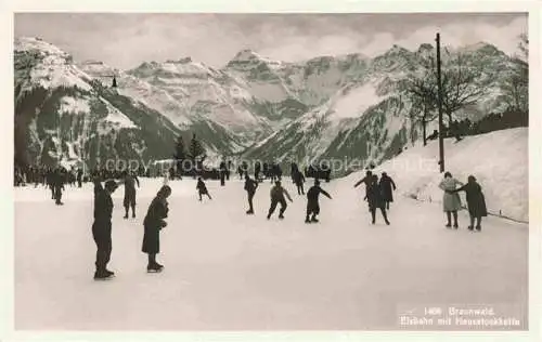 AK / Ansichtskarte  Braunwald GL Einbahn mit Hausstockkette