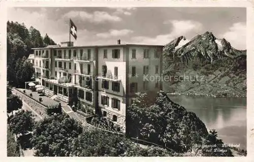 AK / Ansichtskarte  Buergenstock Vierwaldstaettersee NW Parkhotel mit Pilatus