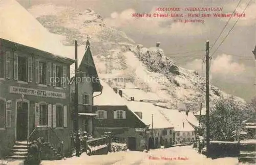 AK / Ansichtskarte  Diedolshausen Le Bonhomme 68 Haut-Rhin Hotel zum Weissen Pferd et le Judenburg