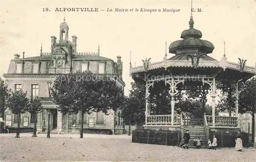 AK / Ansichtskarte  Alfortville 94 Val-de-Marne La Mairie et le Kiosque a Musique