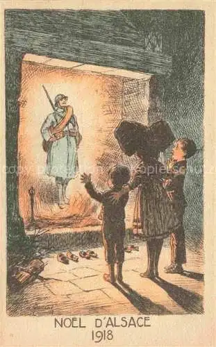 AK / Ansichtskarte  Noel Weihnachten Christmas X-Mas-- D Alsace Lorraine Soldat