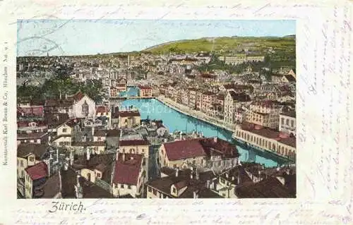 AK / Ansichtskarte  Goldfensterkarte Nr. 91 Zuerich