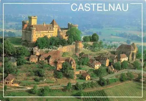 AK / Ansichtskarte  Castelnau Bretenoux 2ème Forteresse de France XIe siècle vue aérienne