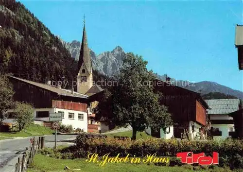 AK / Ansichtskarte  St Jakob Haus Ortsansicht mit Kirche Blick gegen Steinberge