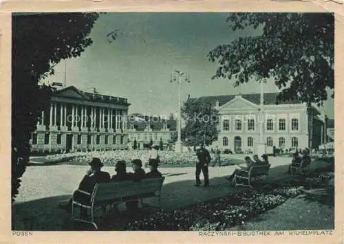 AK / Ansichtskarte  Posen  POZNAN PL Raczynski-Bibliothek am Wilhelmplatz