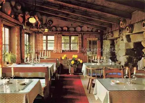 AK / Ansichtskarte  Rhoenhaeuschen Berggasthof Pension Hohe Rhoen Restaurant