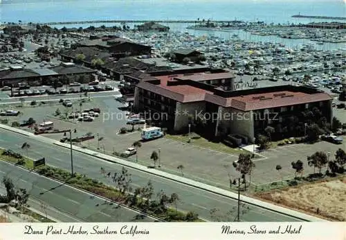 AK / Ansichtskarte  Dana Point Harbor Marina Stores and Hotel aerial view