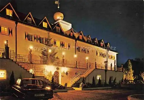 AK / Ansichtskarte  Gevelinghausen Olsberg Hochsauerlandkreis Hotel Schloss Gevelinghausen Nachtaufnahme