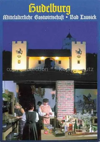 AK / Ansichtskarte  Bad Lausick Hudelburg Mittelalterliche Gastwirtschaft
