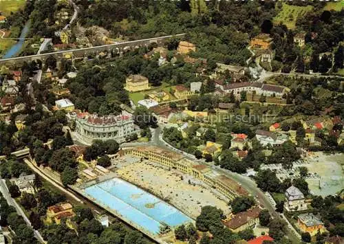 AK / Ansichtskarte  Baden  Wien AT Thermal-Strandbad mit Kurhotel Esplanade Helenental Wienerwald