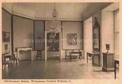 AK / Ansichtskarte  Breslau WROCLAW PL Schlossmuseum Wohnzimmer Friedrich Wilhelms II.