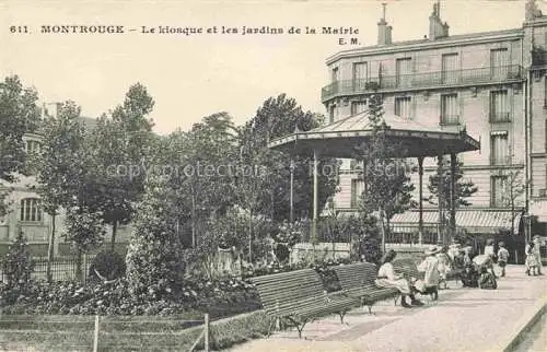 AK / Ansichtskarte  Montrouge 92 Hauts-de-Seine Le kiosque et les jardins de la Mairie