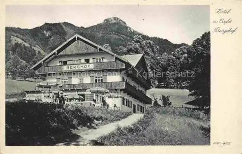 AK / Ansichtskarte  Lenggries Hotel Cafe Berghof