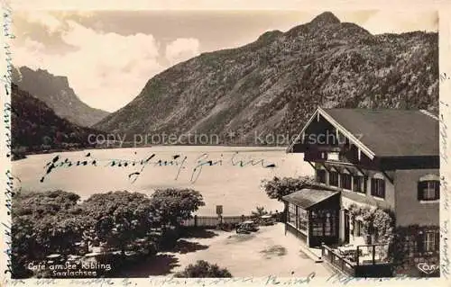 AK / Ansichtskarte  Saalachsee Schneizlreuth Bad Reichenhall Cafe am See