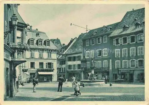 AK / Ansichtskarte  Thann  68 Haut-Rhin Am Muensterplatz