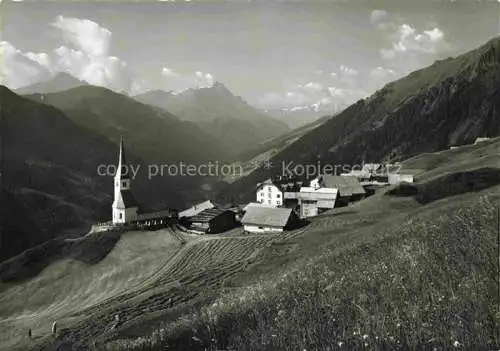 AK / Ansichtskarte  Tenna 1654m Safien Surselva GR im Safiertal mit Piz Beverin und Bruschghorn