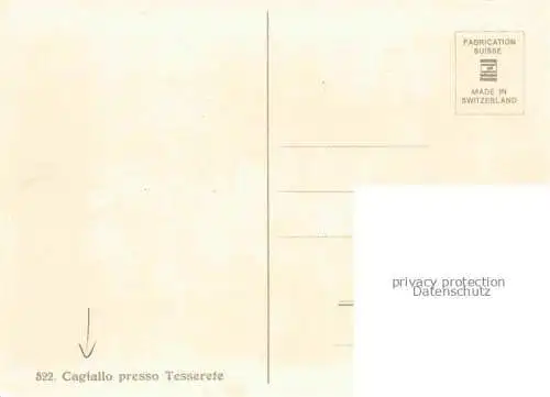AK / Ansichtskarte  Cagiallo Tesserete Lugano TI Ortsmotiv Kuenstlerkarte