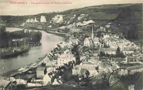 AK / Ansichtskarte  Petit Andely Le Andelys 27 Eure Vue generale prise de Chateau Gaillard