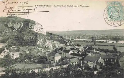 AK / Ansichtskarte  Vernon  Evreux 27 Eure La Cote Saint Michel vue de Vernonnet