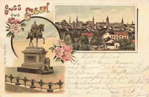 AK / Ansichtskarte  EssEN  Ruhr Panorama Kaiser Denkmal