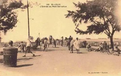 AK / Ansichtskarte  St Louis  Senegal Entree du Pont Servatius