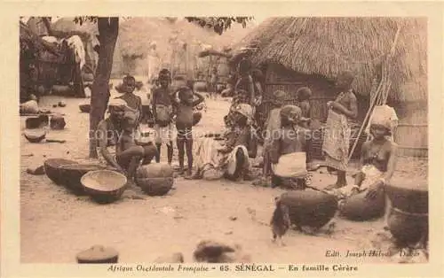 AK / Ansichtskarte  Senegal En famille Cerere