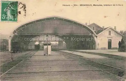 AK / Ansichtskarte  Bedarieux Beziers 34 Herault Marquise Interieur de la Gare