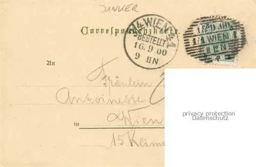 AK / Ansichtskarte  Junker H. Kuenstlerlitho Alte Elisabethbruecke mit Karlskirche Wien